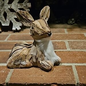 Rustic Brown Rabbit Sculpture